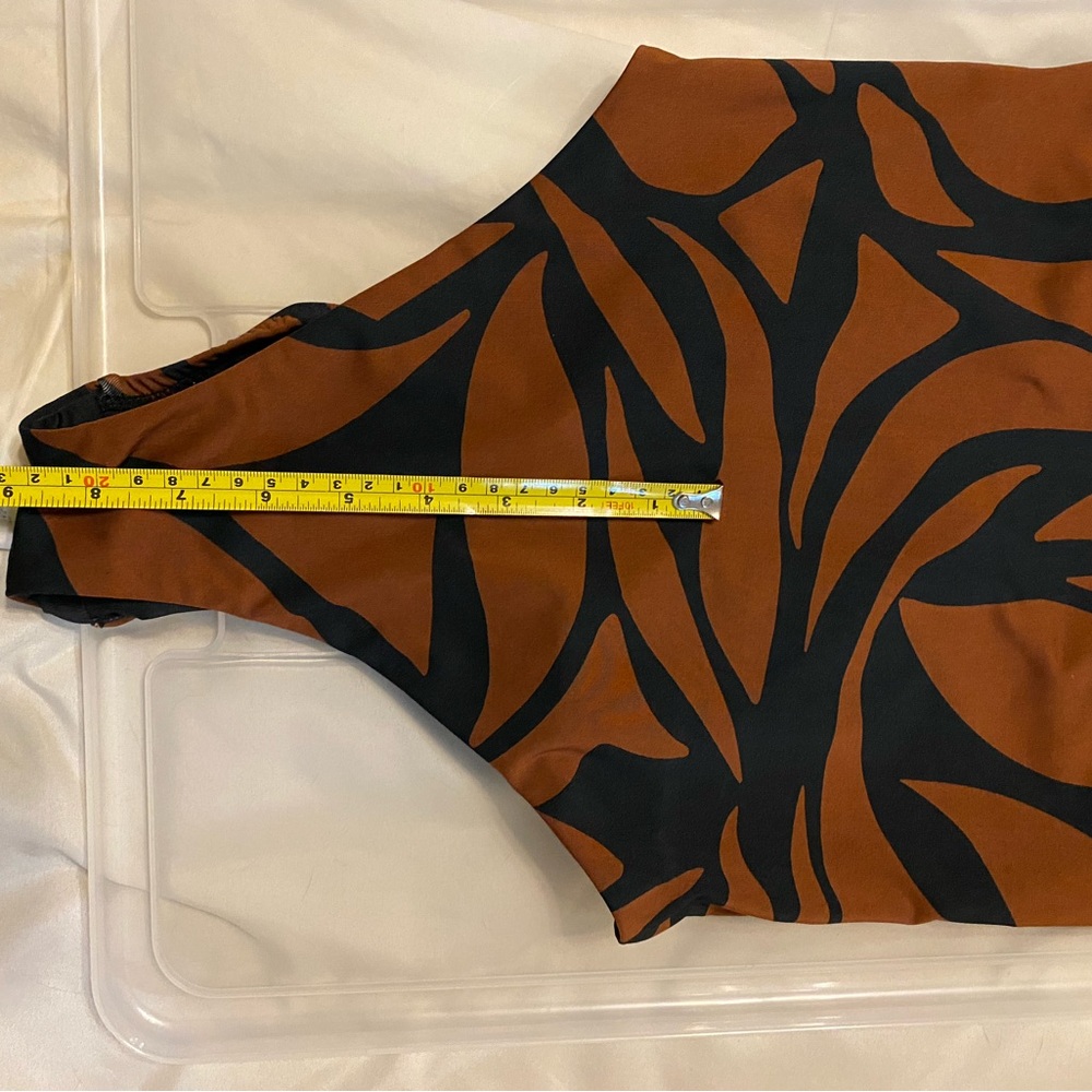 NWOT Sanctuary Black and Brown Patterned Bodysuit - Picture 3 of 6
